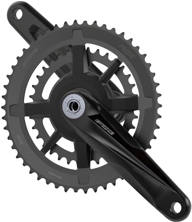 Full Speed Ahead Gossamer Pro Modular AGX+ Crankset - 165mm, 11-Speed, 46/30t, DM/90 BCD, 386 EVO Spindle Interface, Black