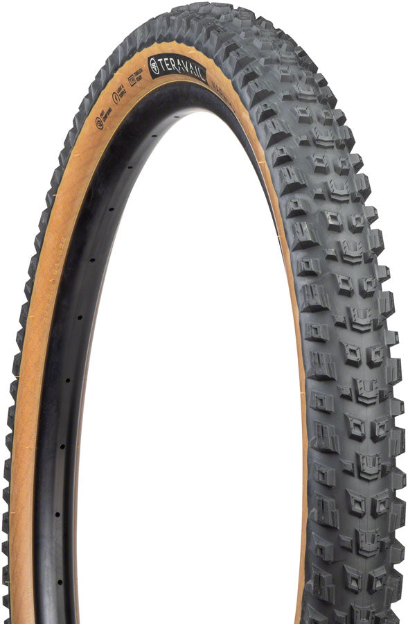 Teravail Warwick Tire - 29 x 2.5, Tubeless, Folding, Tan, Durable, Grip Compound