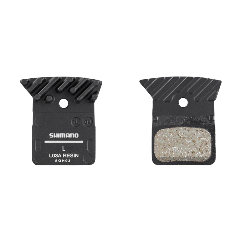 SHIMANO L03A, RESIN BRAKE PADS W/FIN & SPRING